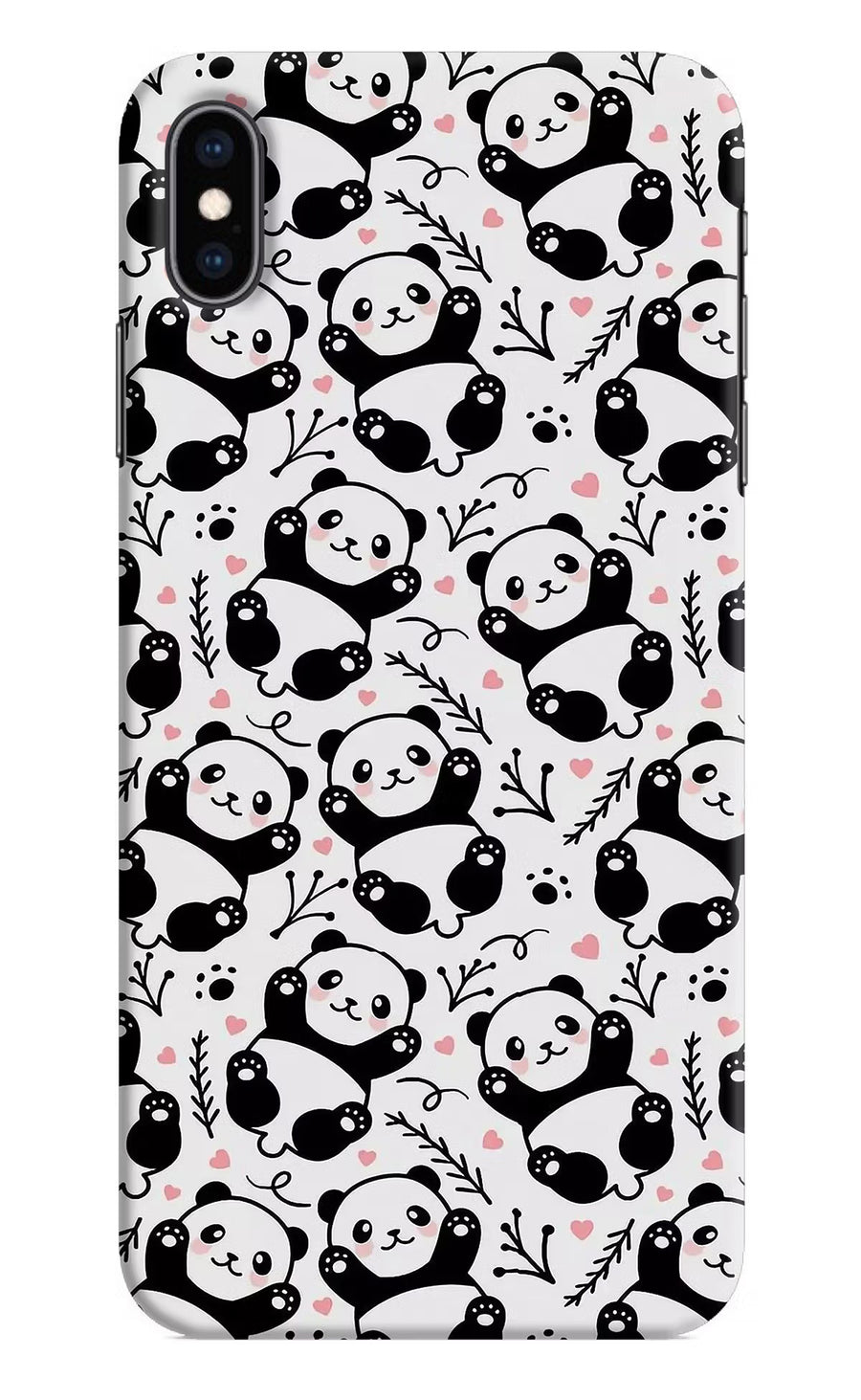 Cute Panda iPhone XS Max Back Cover, Hard case