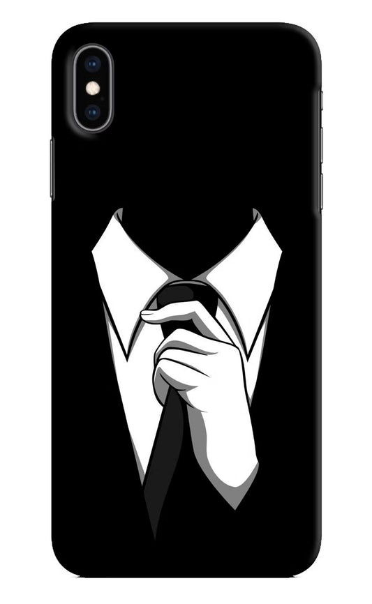 Black Tie iPhone XS Max Hard Case Back Cover by Casekaro