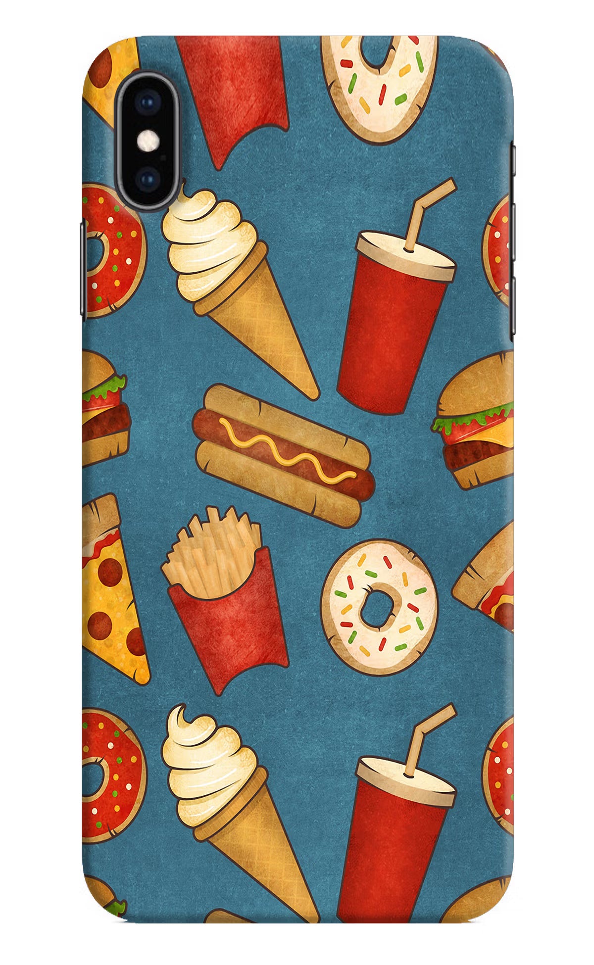 Foodie iPhone XS Max Hard Case Back Cover by Casekaro