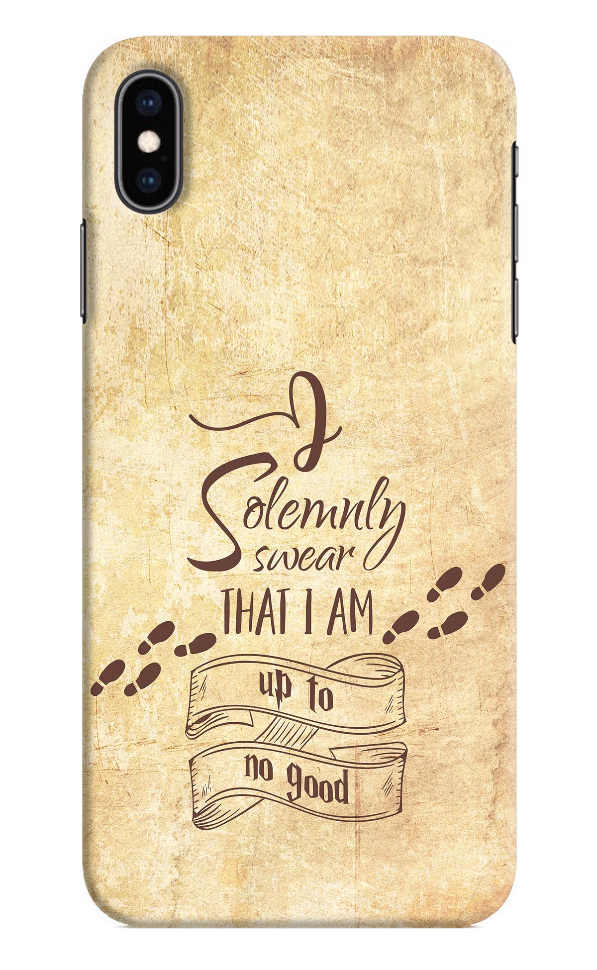 I Solemnly swear that i up to no good iPhone XS Max Hard Case Back Cover by Casekaro