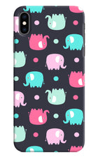 Elephants iPhone XS Max Hard Case Back Cover by Casekaro