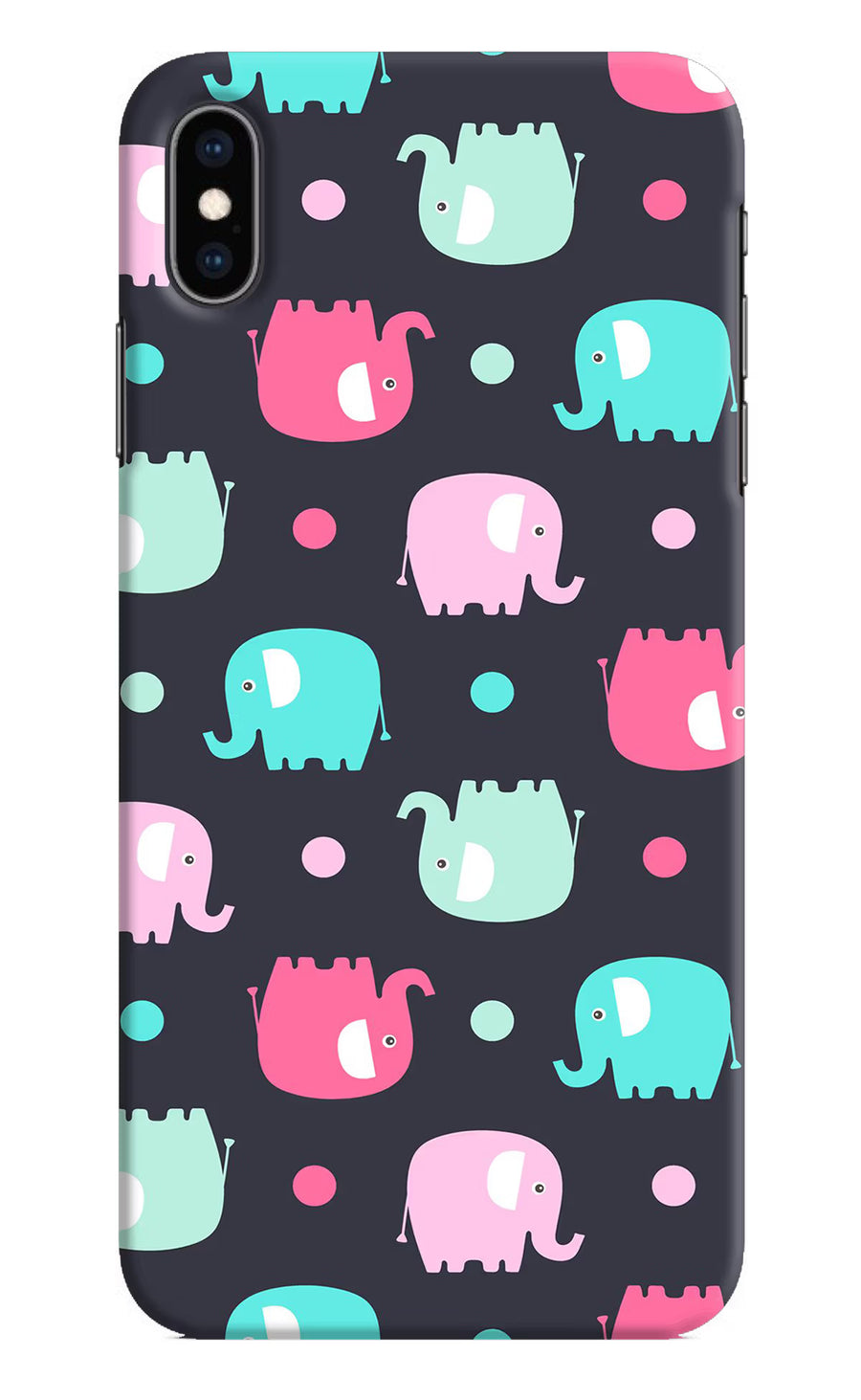 Elephants iPhone XS Max Back Cover, Hard case