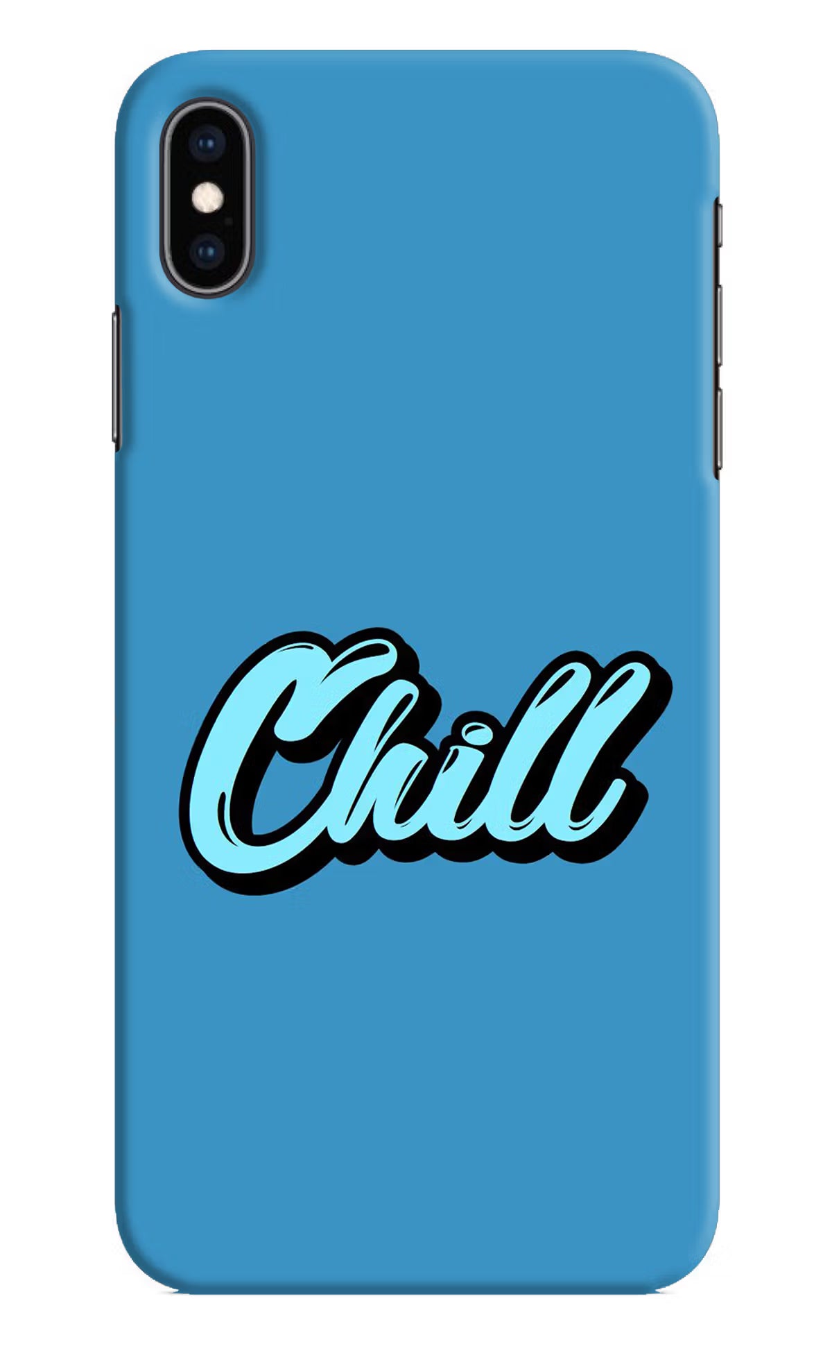 Chill iPhone XS Max Hard Case Back Cover by Casekaro