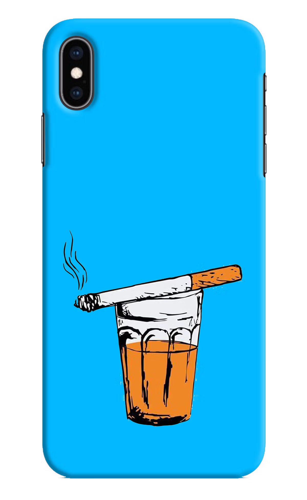 Chai Sutta iPhone XS Max Hard Case Back Cover by Casekaro