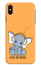 High On Music iPhone XS Max Hard Case Back Cover by Casekaro