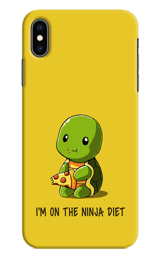 I'm on Ninja Diet iPhone XS Max Hard Case Back Cover by Casekaro