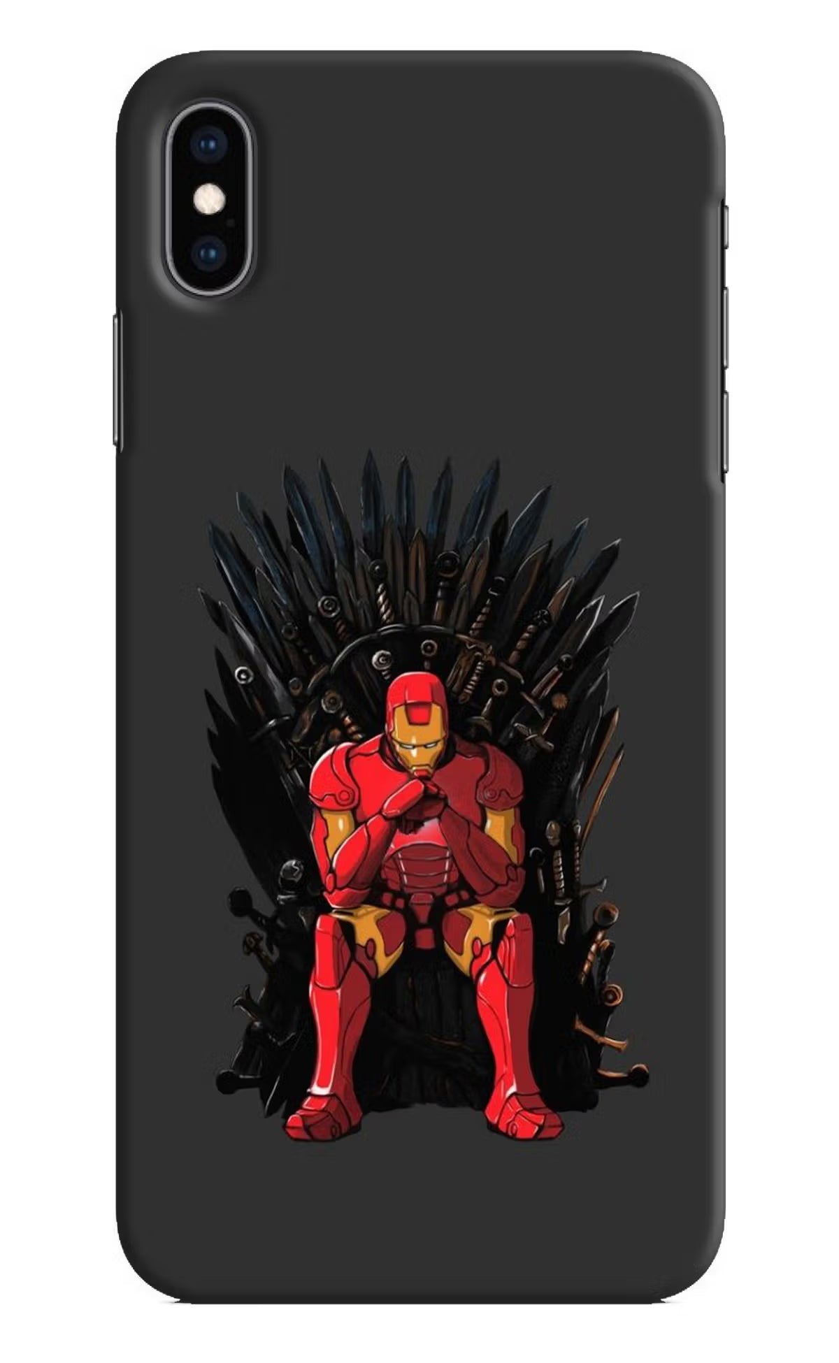 Ironman Throne iPhone XS Max Hard Case Back Cover by Casekaro