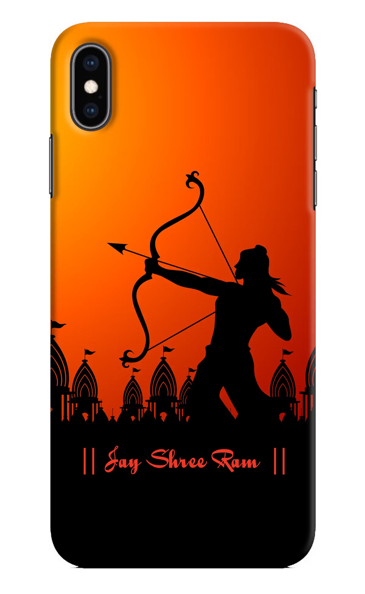 Lord Ram - 4 iPhone XS Max Hard Case Back Cover by Casekaro