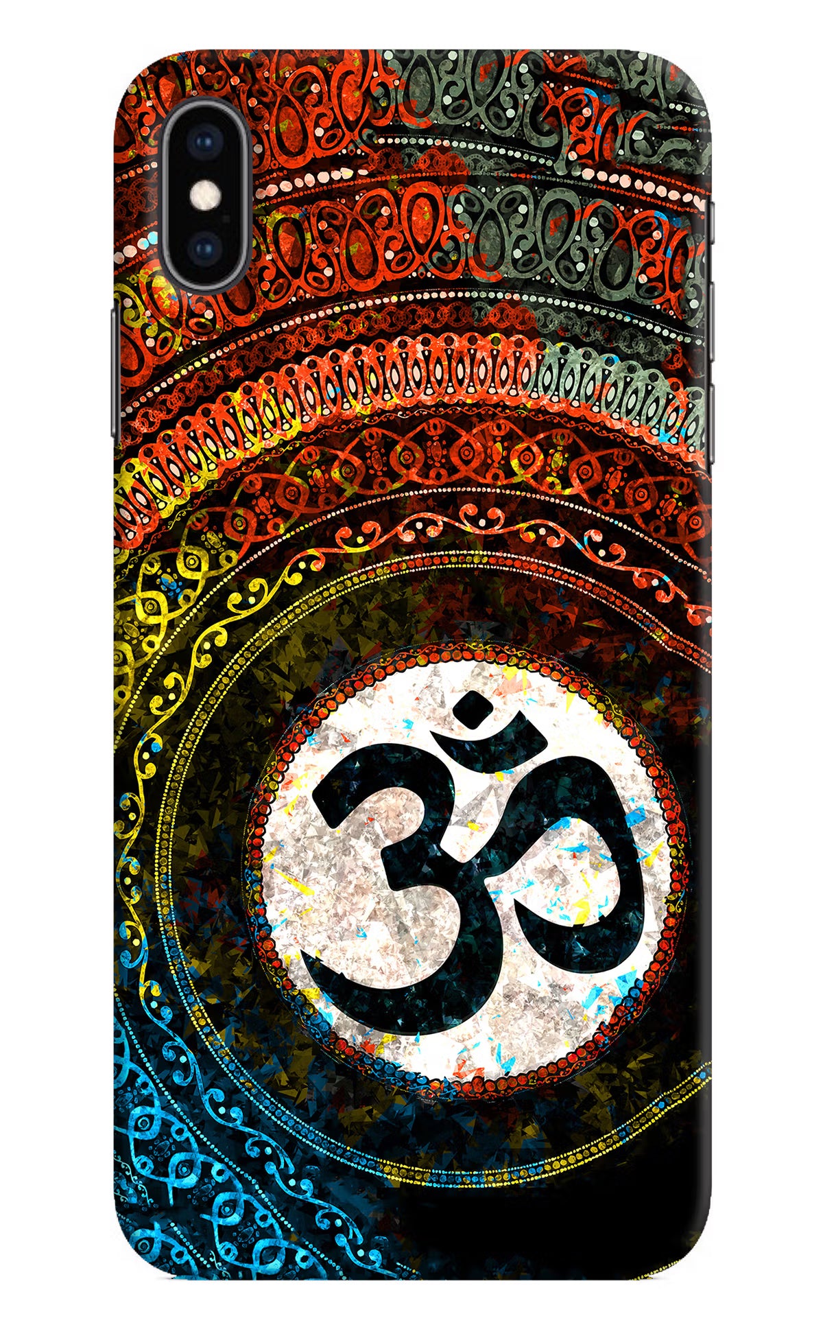 Om Cultural iPhone XS Max Hard Case Back Cover by Casekaro