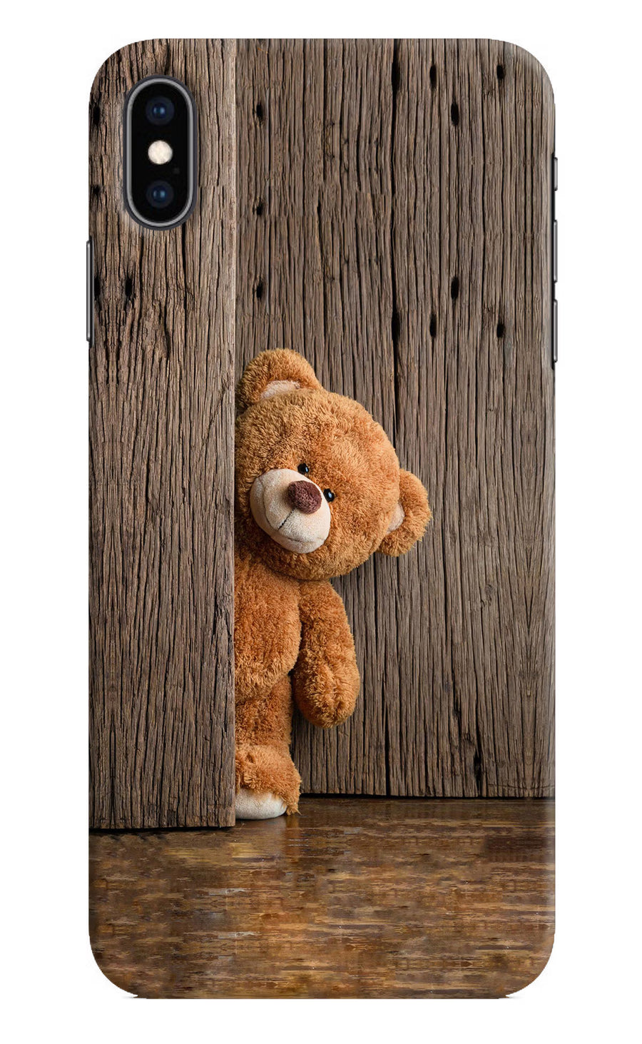 Teddy Wooden iPhone XS Max Back Cover, Hard case