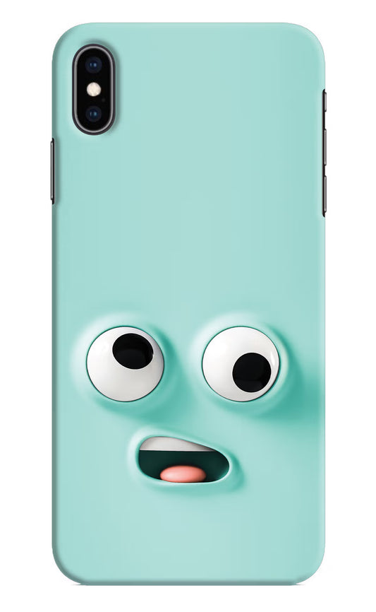 Funny Cartoon iPhone XS Max Hard Case Back Cover by Casekaro