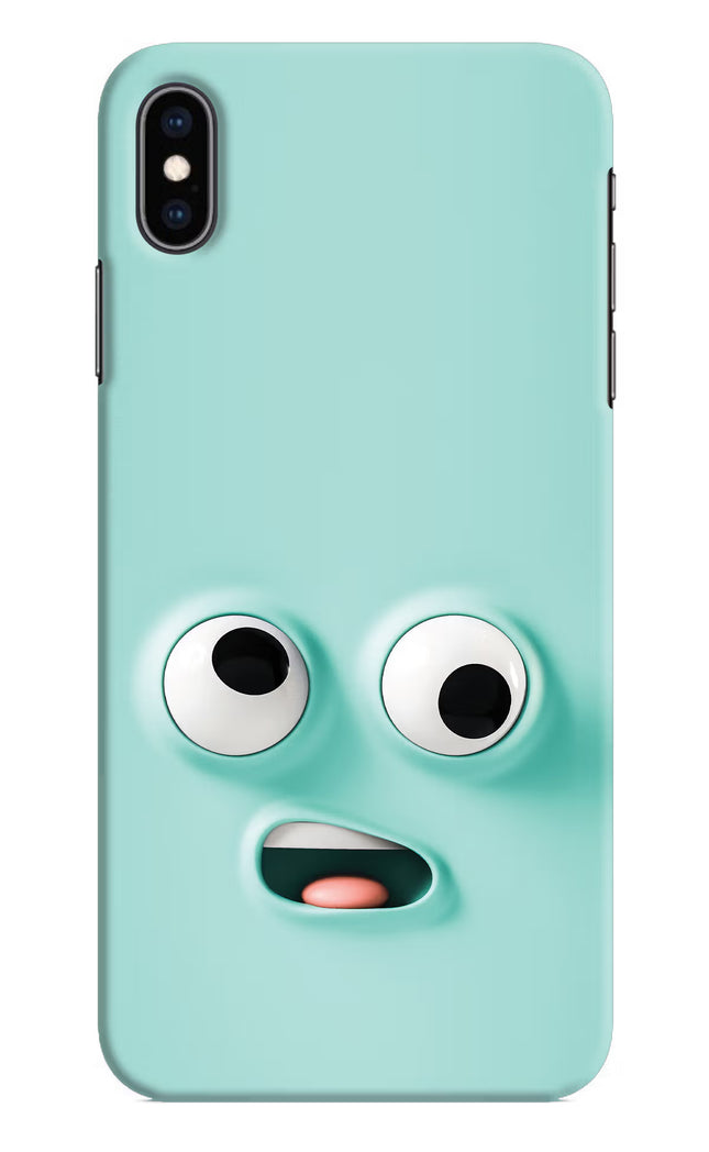 Funny Cartoon iPhone XS Max Hard Case Back Cover by Casekaro