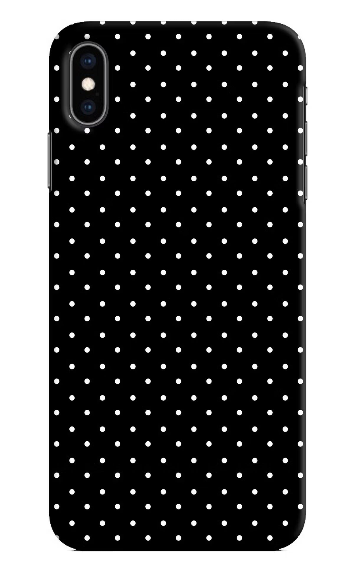 White Dots iPhone XS Max Hard Case Back Cover by Casekaro