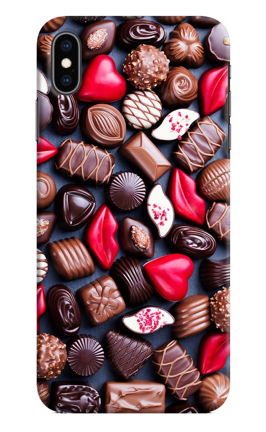 Chocolates iPhone XS Max Hard Case Back Cover by Casekaro