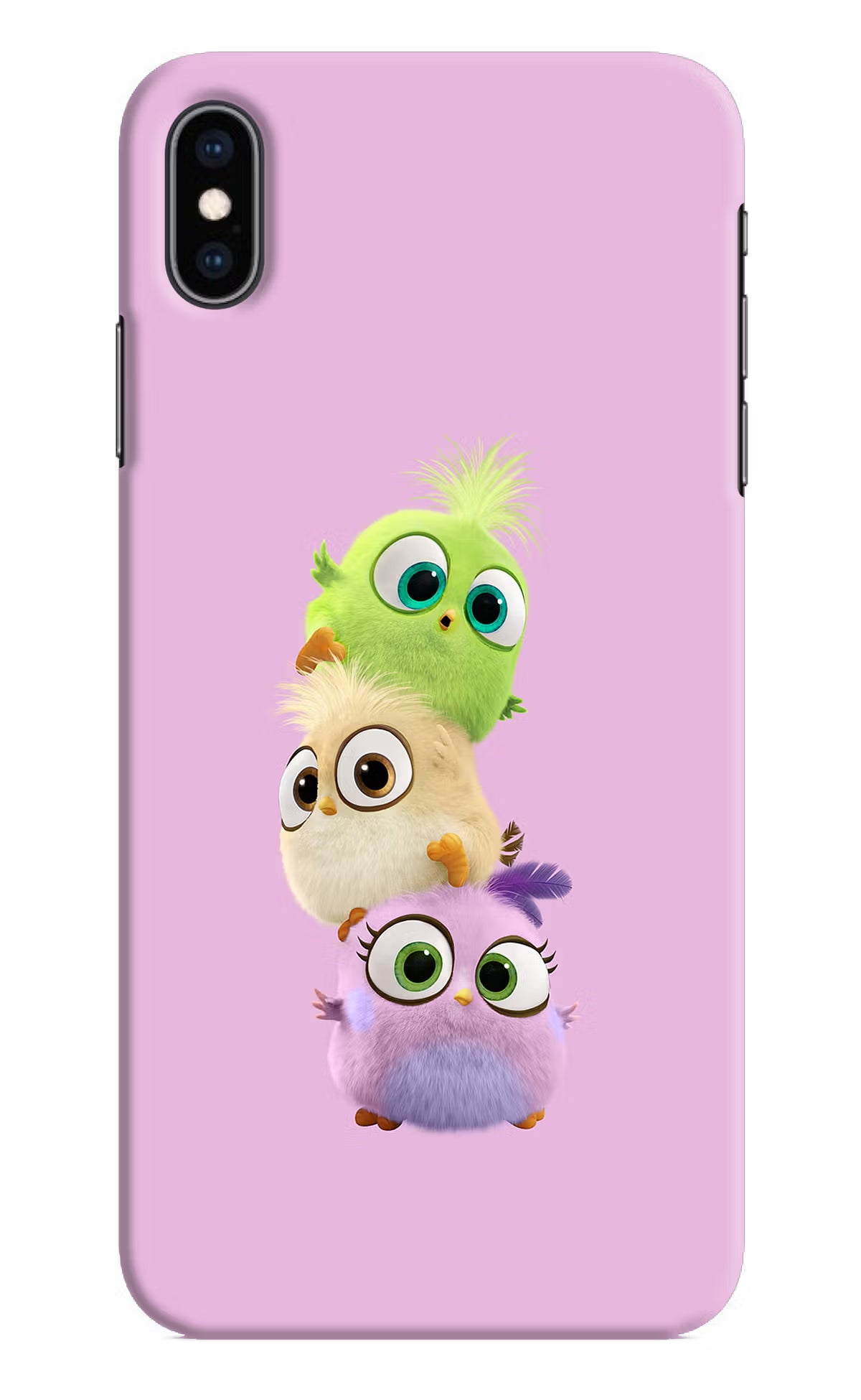 Cute Little Birds iPhone XS Max Hard Case Back Cover by Casekaro