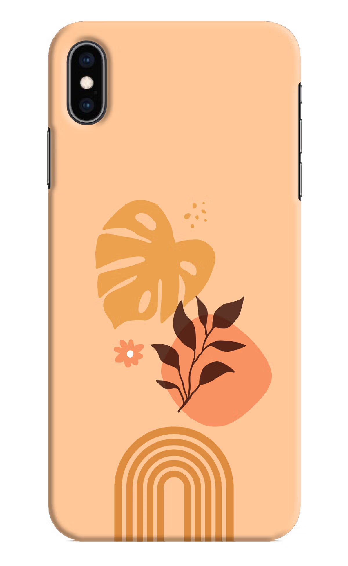 Bohemian Art iPhone XS Max Hard Case Back Cover by Casekaro