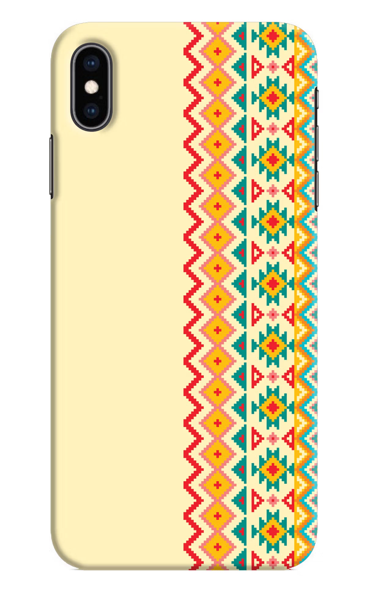 Ethnic Seamless iPhone XS Max Hard Case Back Cover by Casekaro