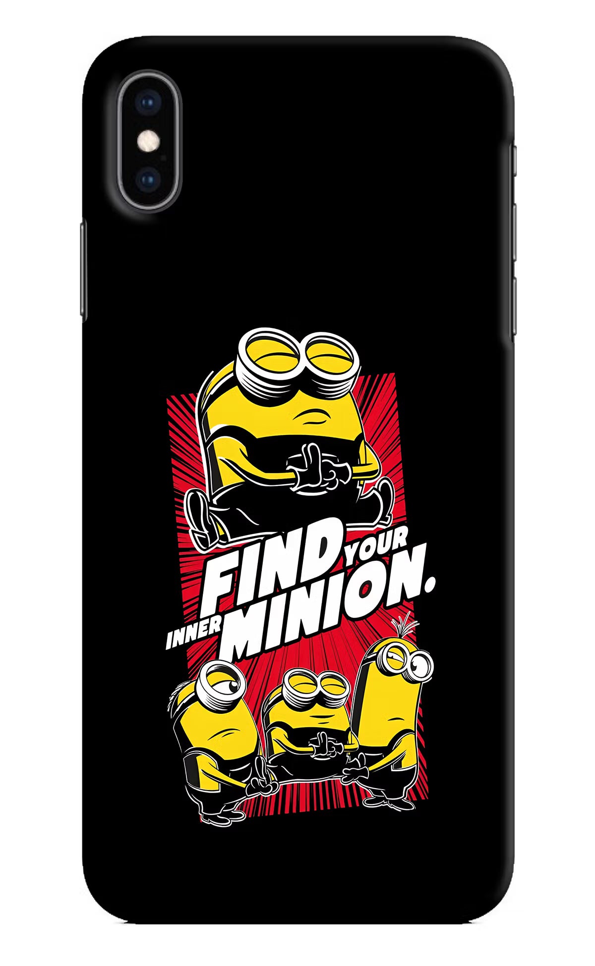Find your inner Minion iPhone XS Max Hard Case Back Cover by Casekaro