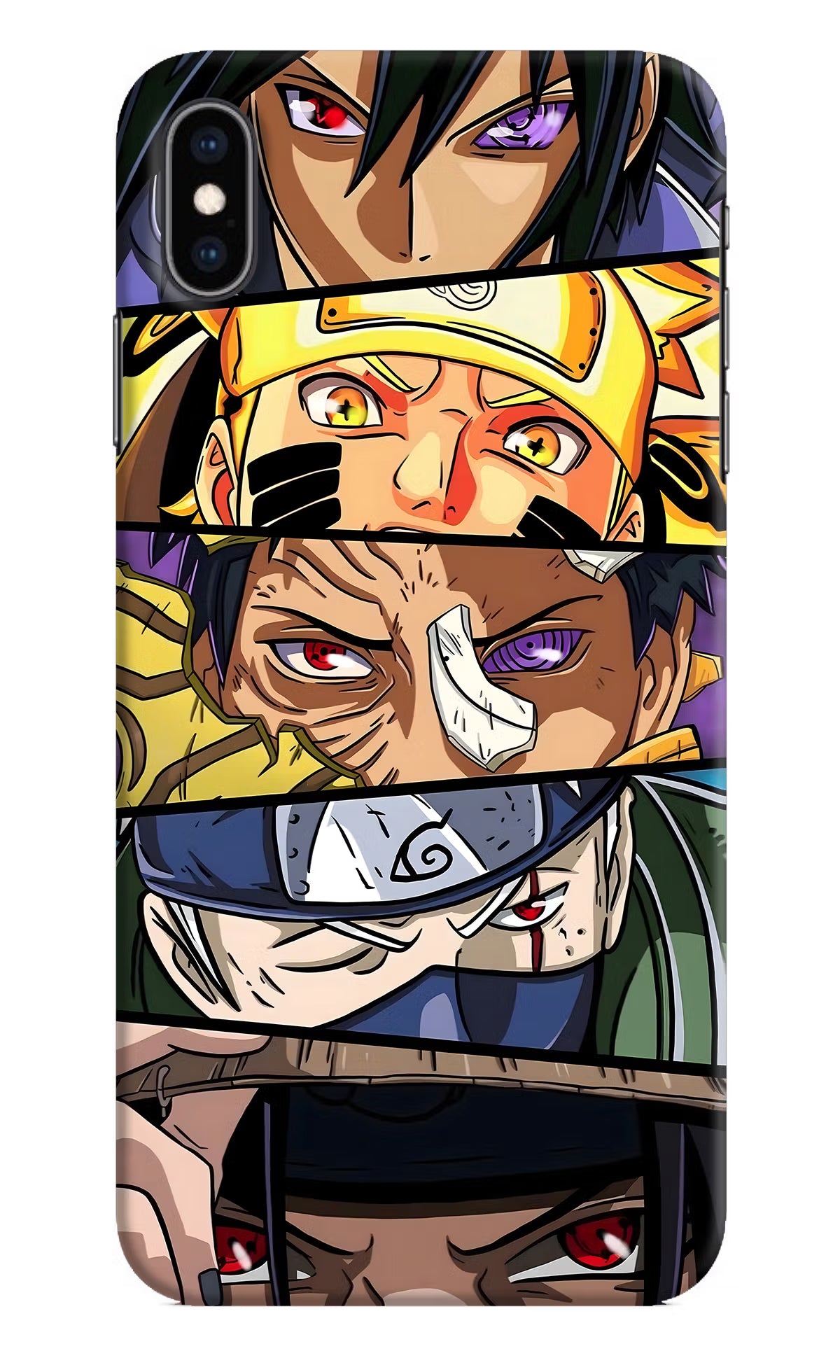 Naruto Character iPhone XS Max Hard Case Back Cover by Casekaro