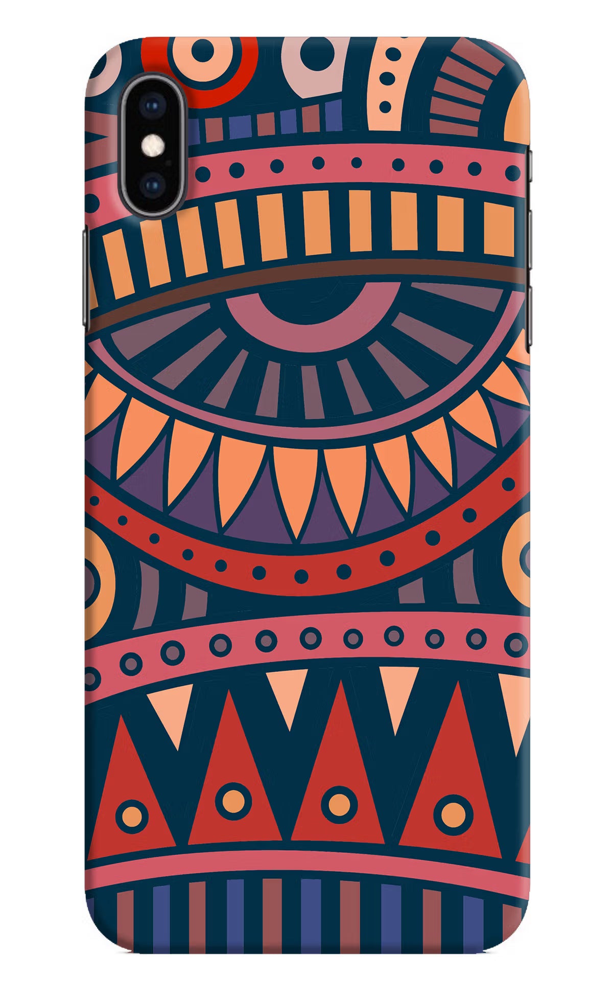 African Culture Design iPhone XS Max Hard Case Back Cover by Casekaro