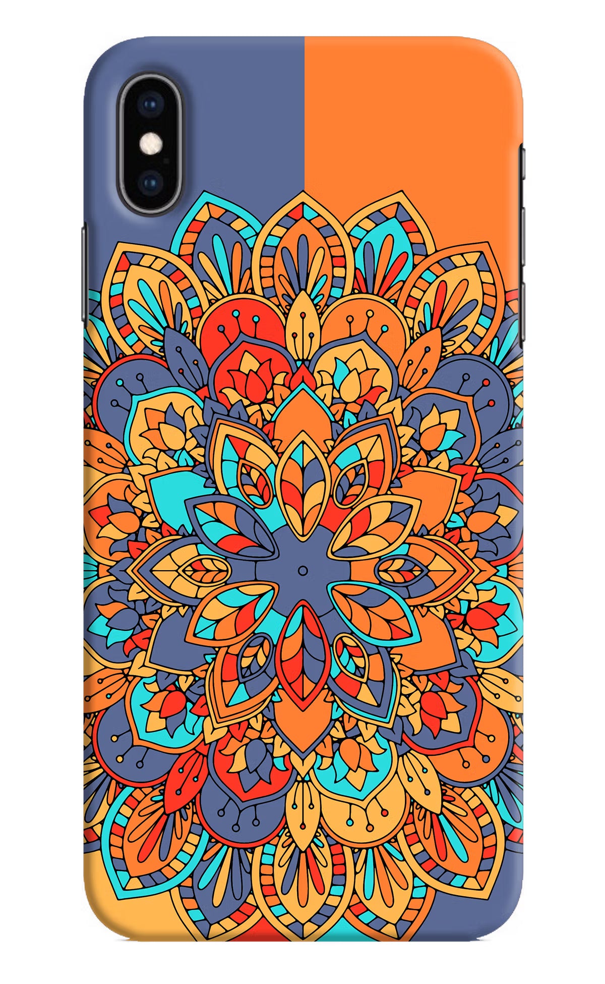 Color Mandala iPhone XS Max Hard Case Back Cover by Casekaro