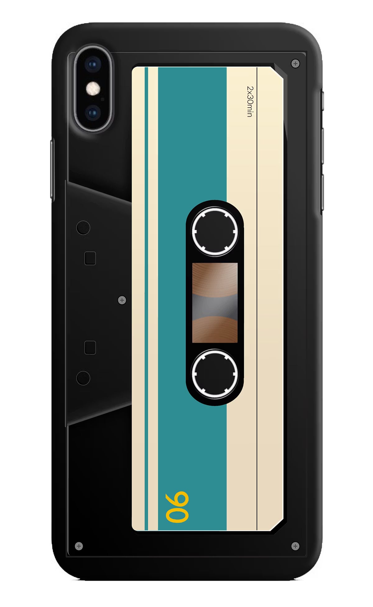 Cassette iPhone XS Max Hard Case Back Cover by Casekaro