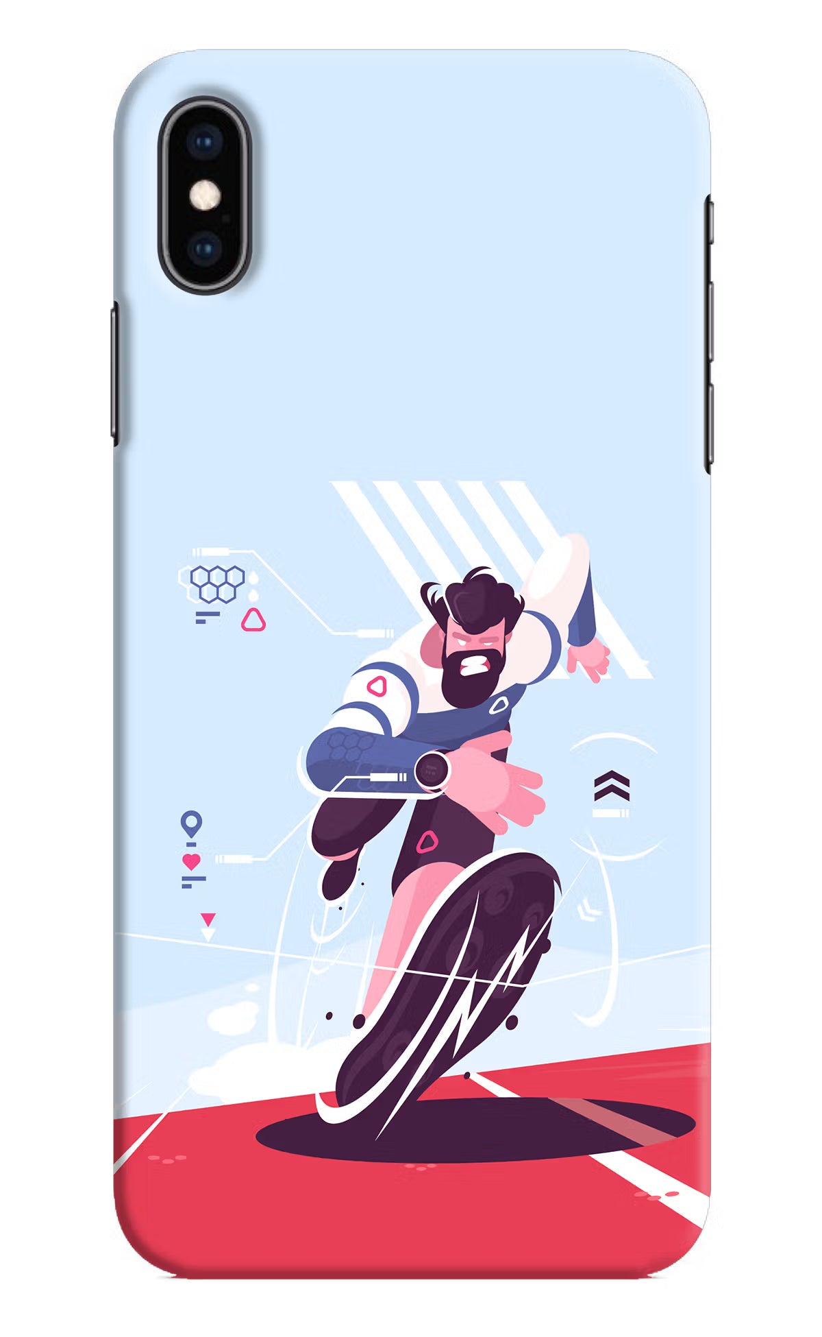 Run Pro iPhone XS Max Hard Case Back Cover by Casekaro