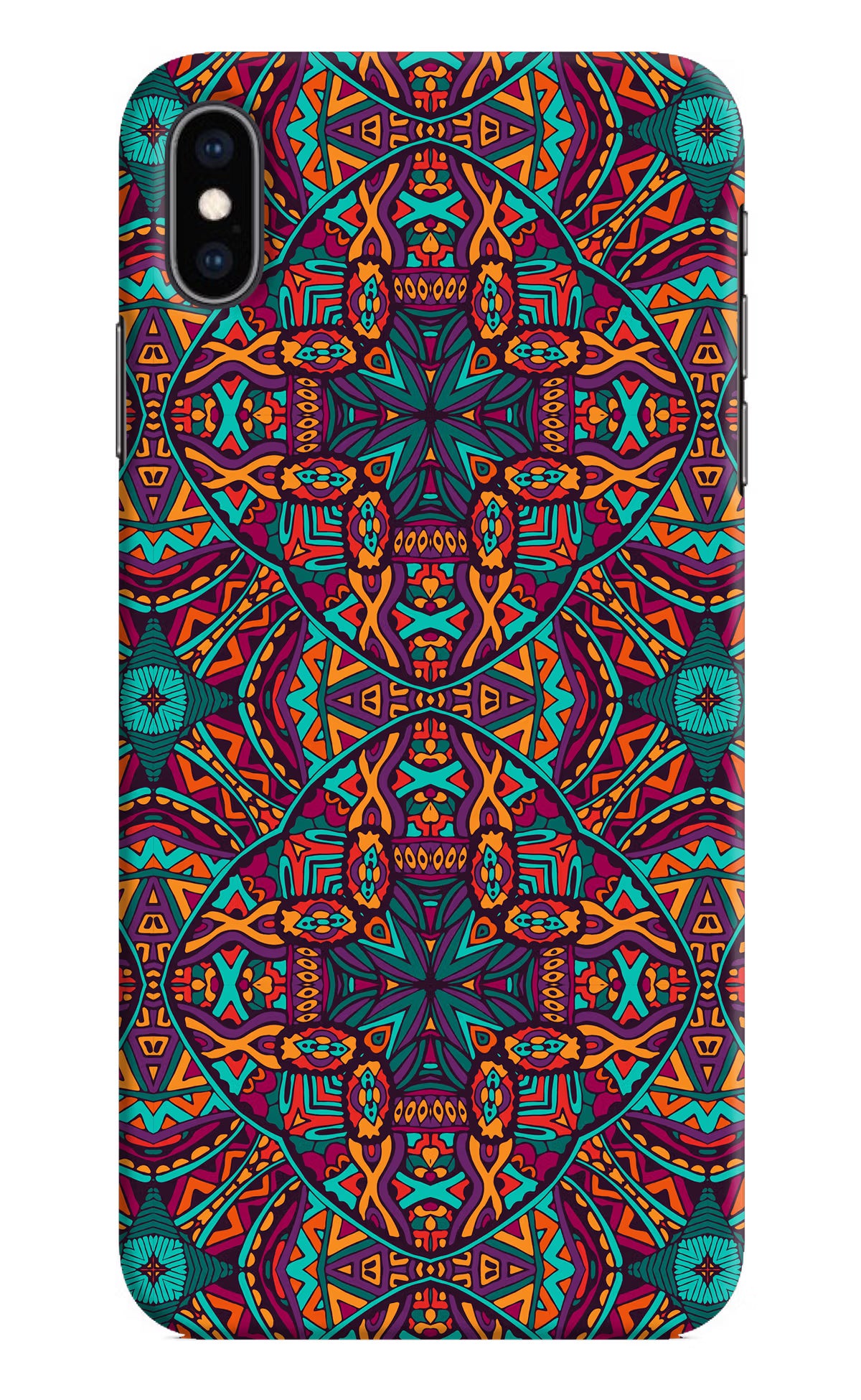 Colour Mandala iPhone XS Max Hard Case Back Cover by Casekaro