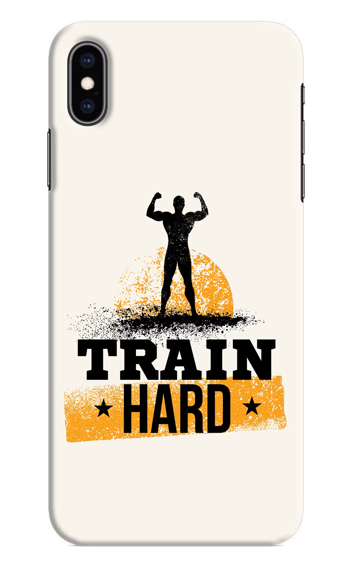 Train Hard iPhone XS Max Hard Case Back Cover by Casekaro