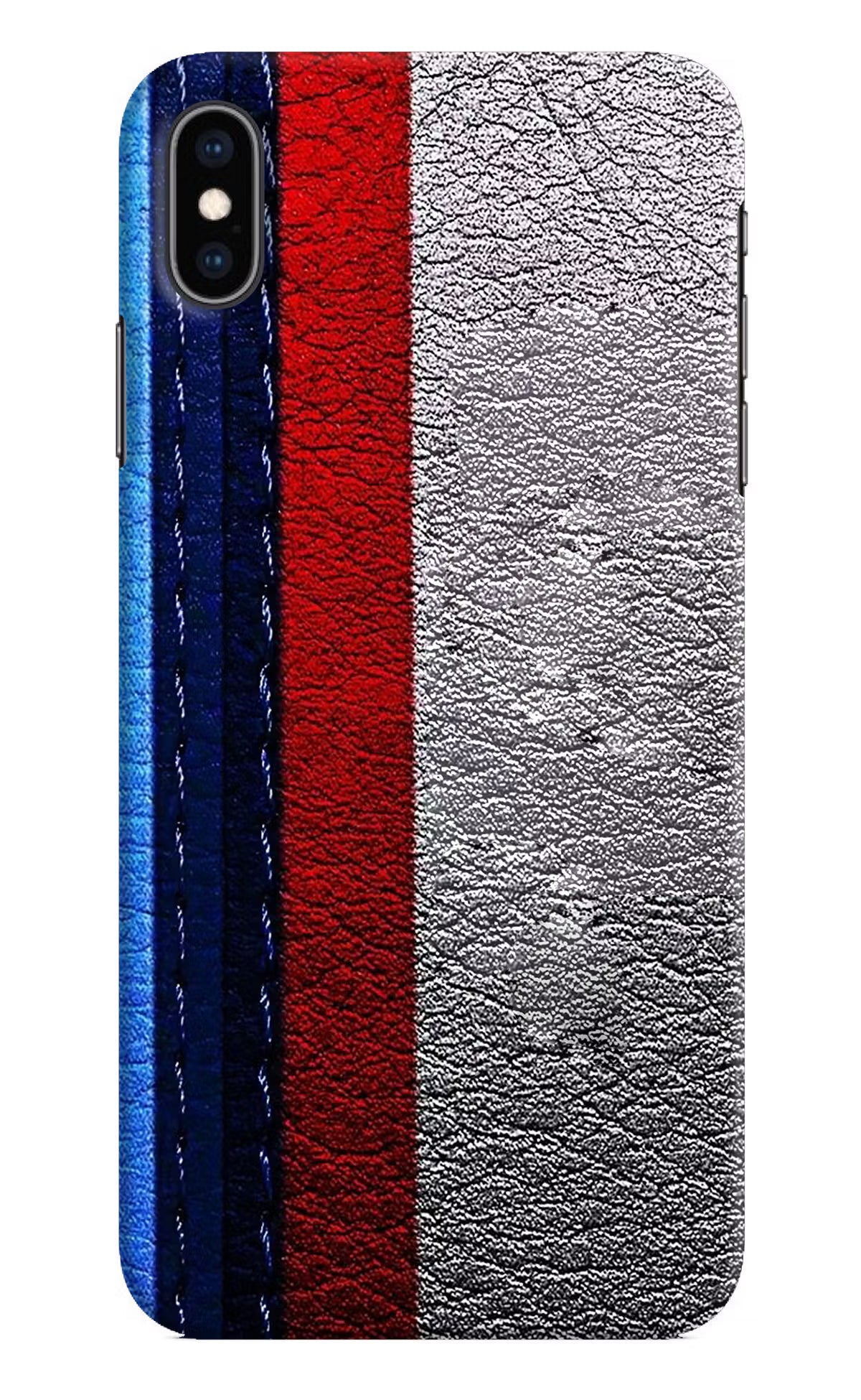 BMW Stripes iPhone XS Max Hard Case Back Cover by Casekaro