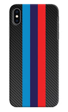 BMW Stripes Pattern iPhone XS Max Hard Case Back Cover by Casekaro
