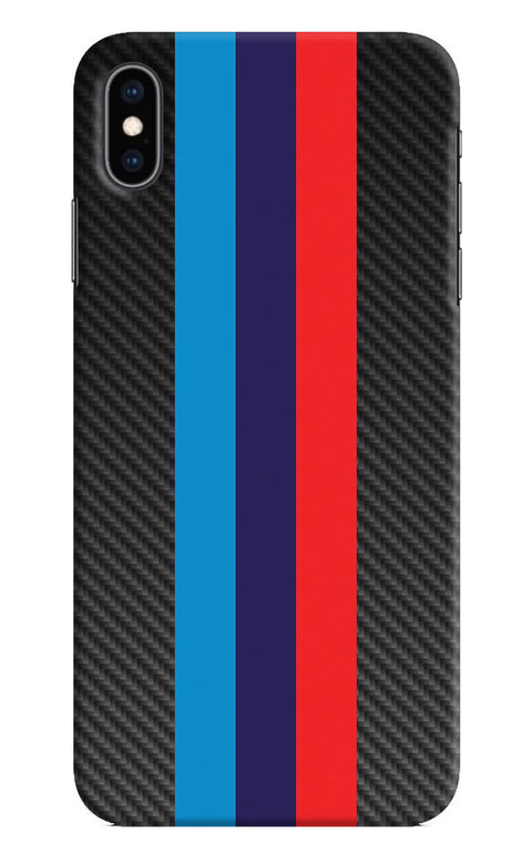 BMW Stripes Pattern iPhone XS Max Back Cover