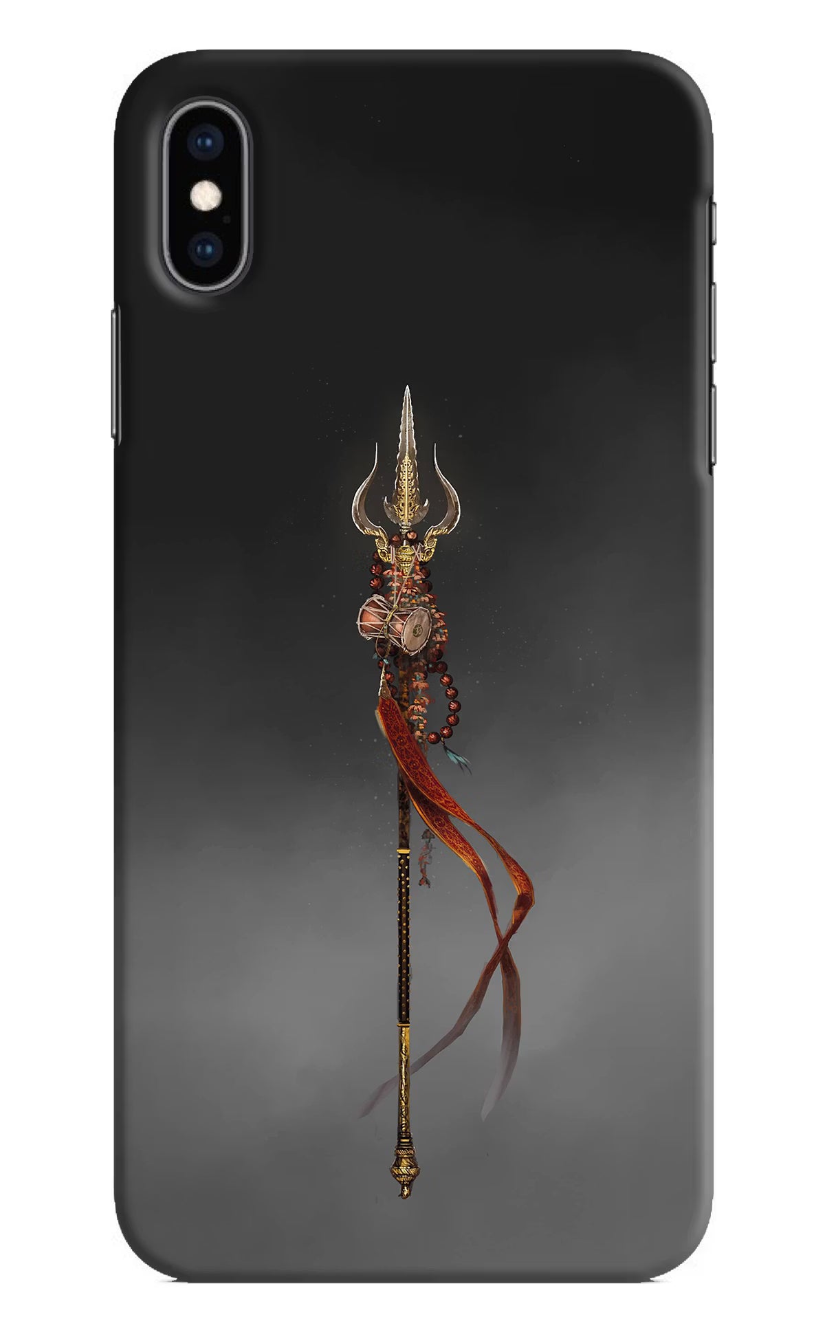 Shiv Trishul iPhone XS Max Hard Case Back Cover by Casekaro