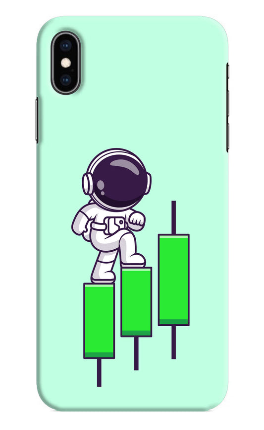 Astronaut Trader iPhone XS Max Hard Case Back Cover by Casekaro
