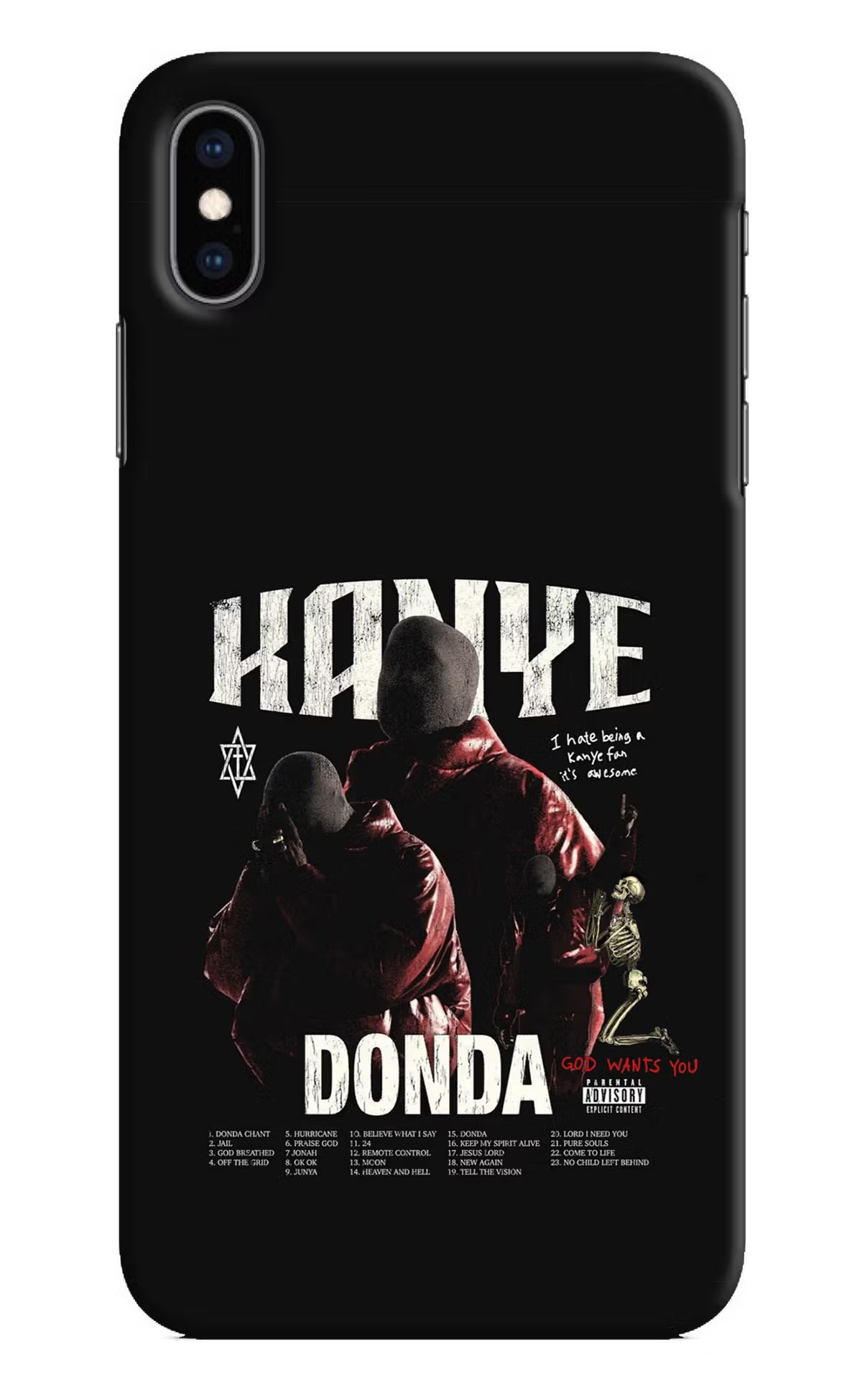 Donda Kanye West iPhone XS Max Hard Case Back Cover by Casekaro