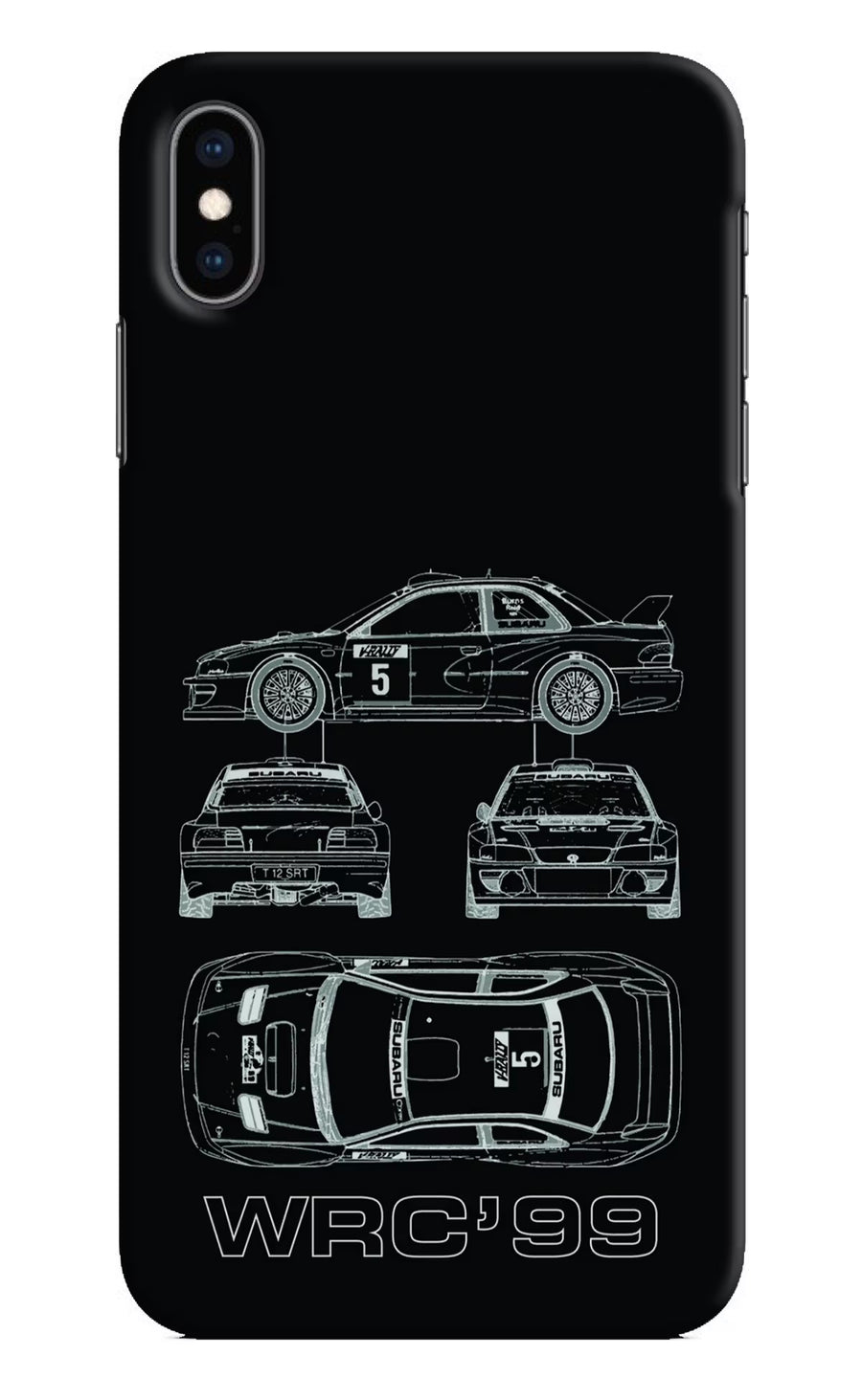 WRC'99 iPhone XS Max Back Cover, Hard case