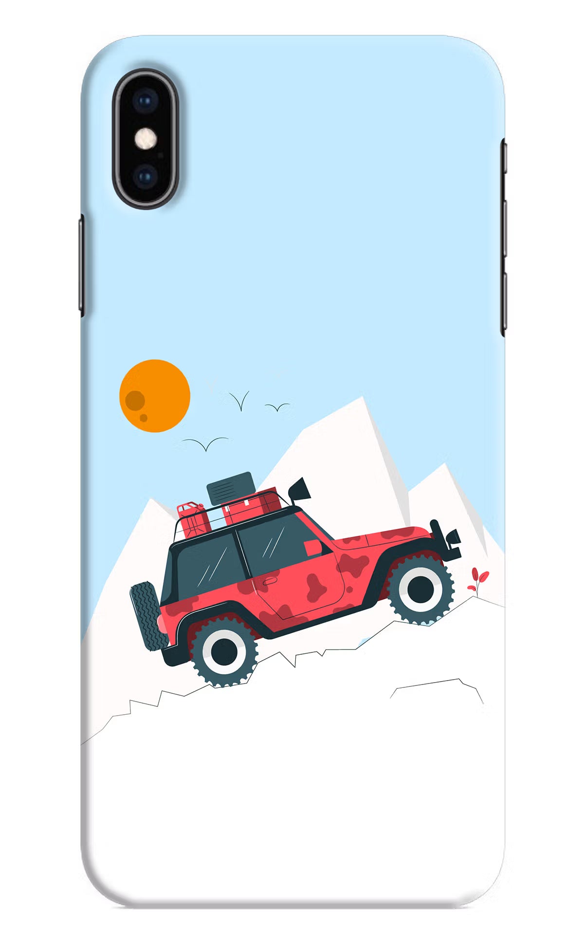 Mountain Trail Beast iPhone XS Max Hard Case Back Cover by Casekaro