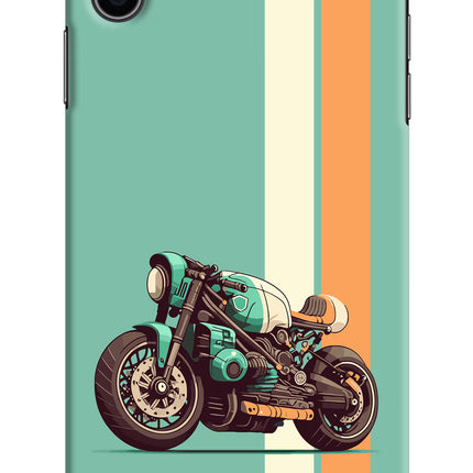 Striped Moto Drift iPhone XS Max Hard Case Back Cover by Casekaro