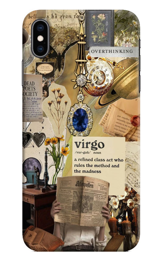 Virgo Zodiac iPhone XS Max Hard Case Back Cover by Casekaro