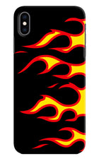 Side Sweep Flames iPhone XS Max Hard Case Back Cover by Casekaro