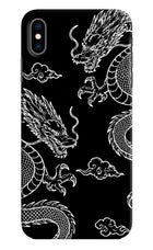 Twin Dragons iPhone XS Max Hard Case Back Cover by Casekaro