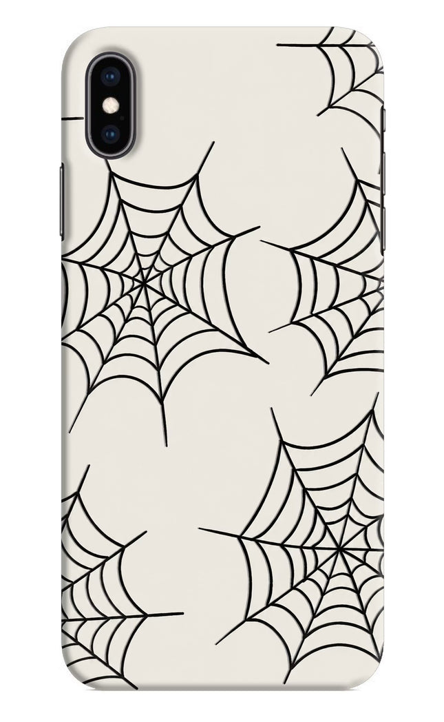 Spider Web iPhone XS Max Hard Case Back Cover by Casekaro