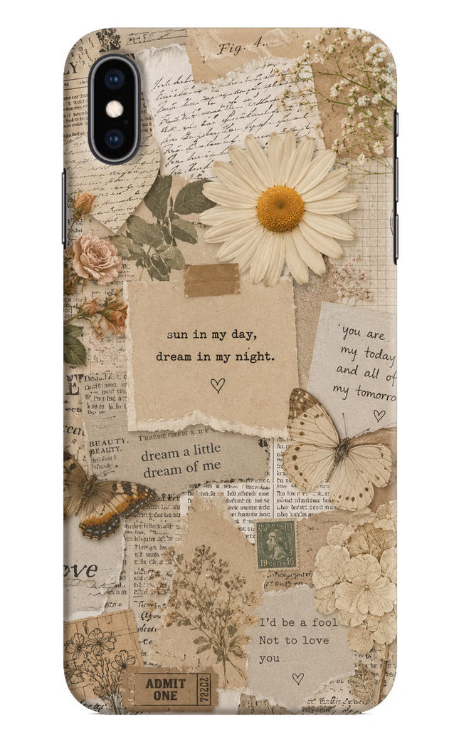 Vintage case iPhone XS Max Hard Case Back Cover by Casekaro