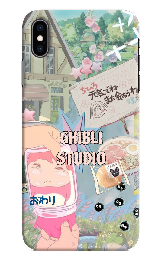Studio Ghibli iPhone XS Max Hard Case Back Cover by Casekaro