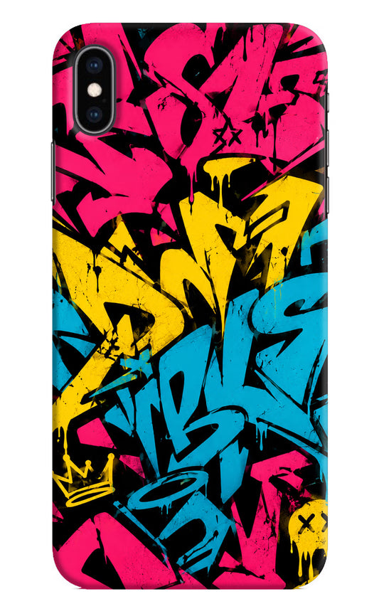 Graffiti Vibe iPhone XS Max Hard Case Back Cover by Casekaro