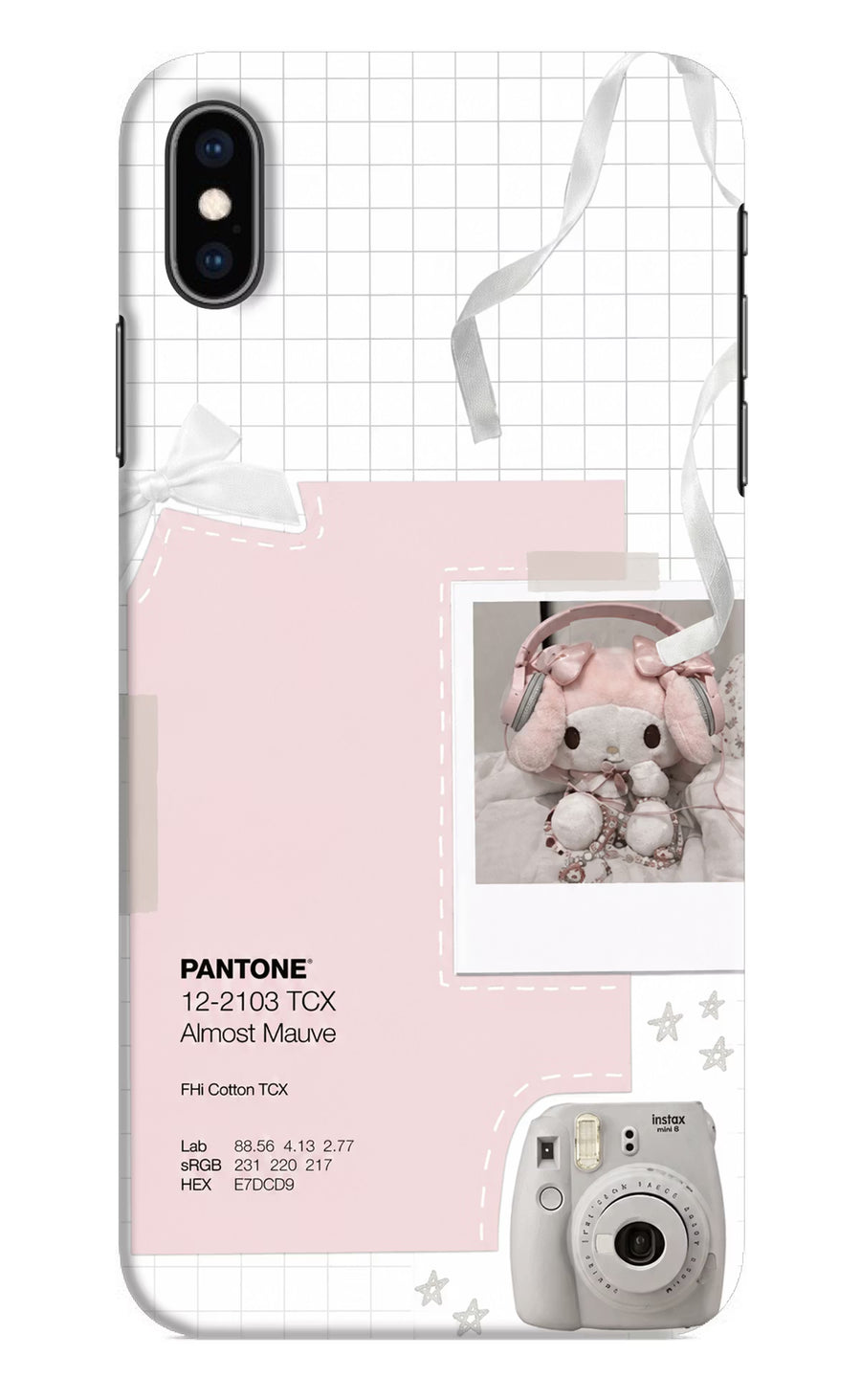 Pantone Asthetic iPhone XS Max Back Cover, Hard case