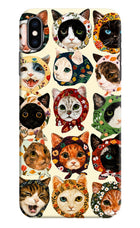 Cool Cat iPhone XS Max Hard Case Back Cover by Casekaro