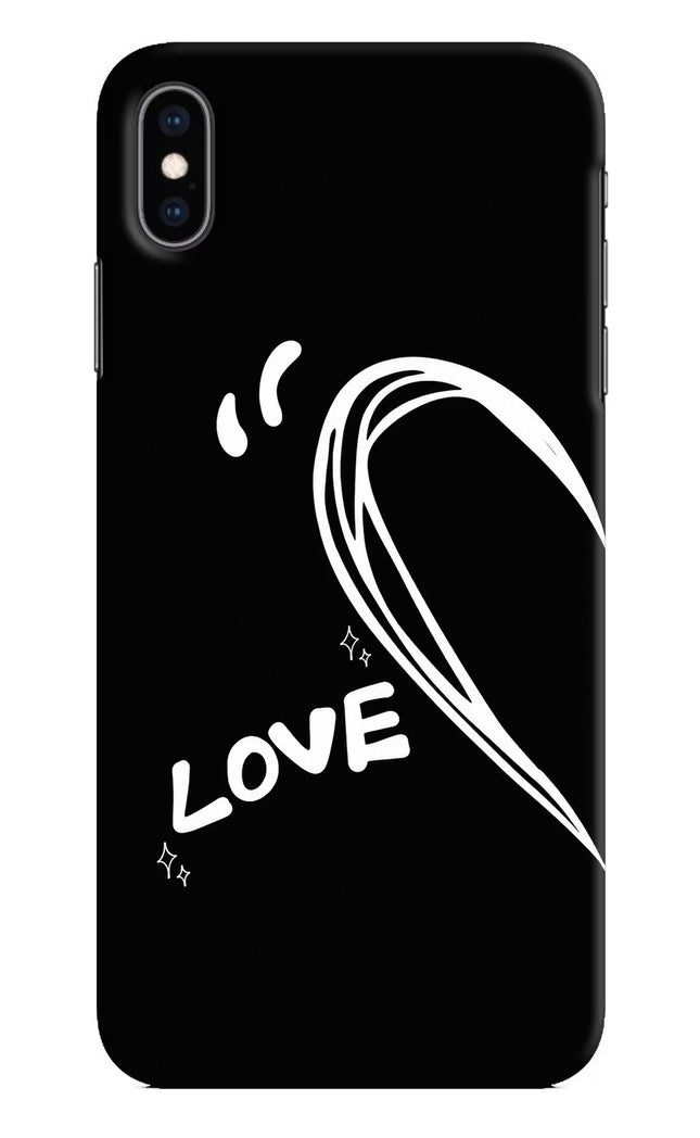 Love Line iPhone XS Max Hard Case Back Cover by Casekaro
