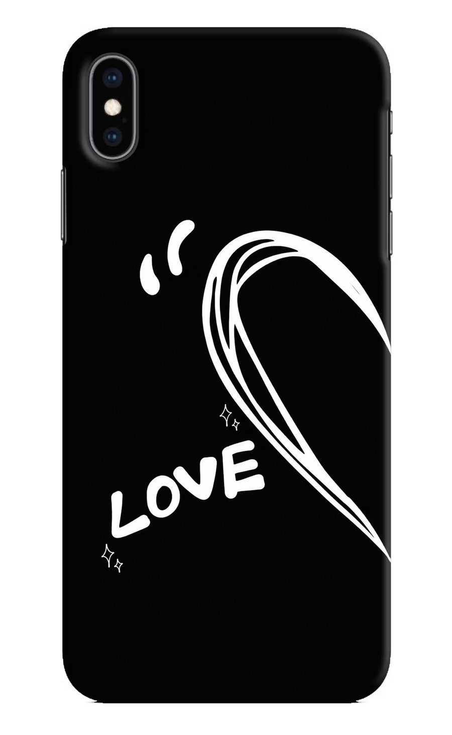 Love Line iPhone XS Max Back Cover, Hard case