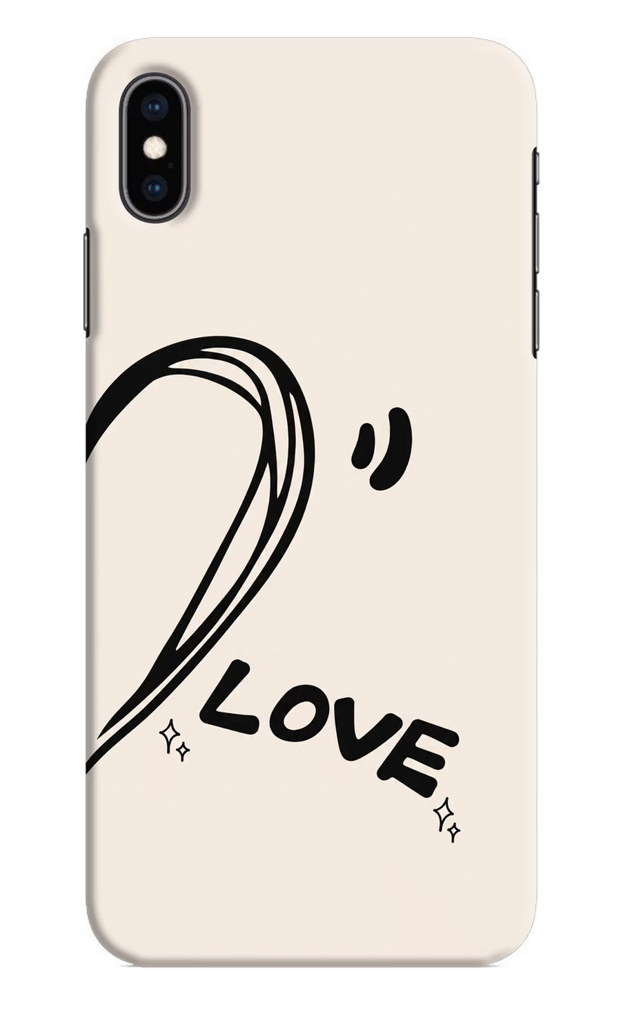 Soul Line iPhone XS Max Back Cover, Hard case
